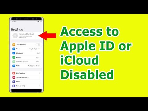 Can't Access iCloud or Apple ID in iPhone | iCloud or Apple ID Access Disabled or greyed out
