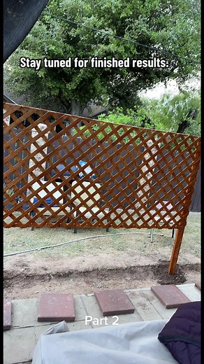 DIY Outdoor Freestanding Privacy Wall Tutorial