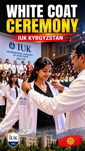 IUK Kyrgyzstan White Coat Ceremony 😍 Future Doctors Moment | MBBS Abroad 2026
