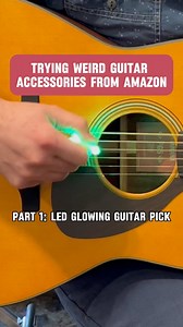 2.5K views · 51 reactions | Trying weird guitar accessories from Amazon part 1: LED Glowing Guitar Picks #guitar #guitargear #guitarpick #guitaraccessories #guitars | The Acoustic Shoppe | Facebook