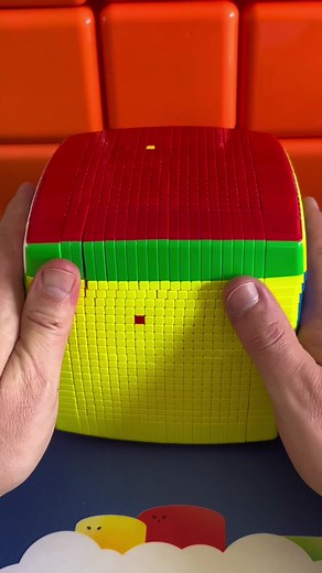 Massive 21x21 Rubik's Cube Fail