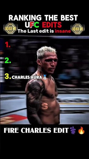 Ranking The Best UFC Edits 🥶 (The Last One Is INSANE) #shorts