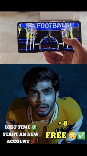 8 FREE TRY & 3000+ 🪙 COINS 😳🔥 BEST TIME TO START NEW EFOOTBALL ACCOUNT #shorts #efootball #freeepic