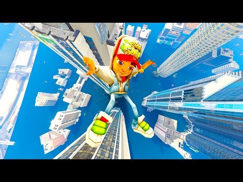 GTA 5 Ragdolls Subway Surfers Jumps/Fails (Euphoria Physics/Compilation) 3