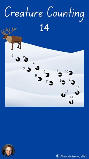Creature Counting – Let’s Count Caribou Hoof Prints from 1 to 20! | Fun Numbers for Kids #counting