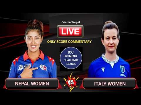 Nepal Women vs Italy Women Cricket Live Scores & Commentary | Womens Challenge Trophy Match 4