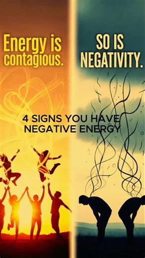 4 Signs You Have Negative Energy #inspiration #motivation #humanbehavior
