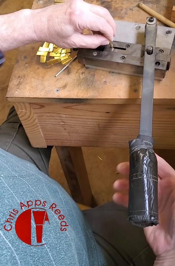 Staple making at Apps Reeds #bagpipes #pipeband | Chris Apps Reeds