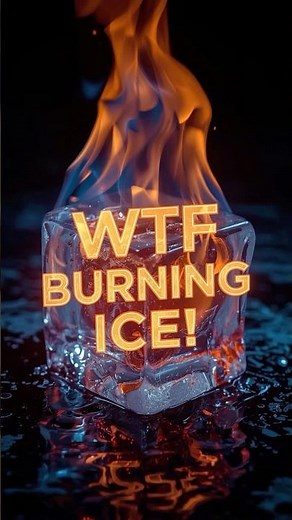 This Frozen Block Is Actually Burning!