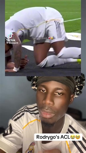Rodrygo Goes ACL injury 😭🥹🥹#realmadridfc #rodrygo #aclinjury #footballcontentcreator #sportsontiktok