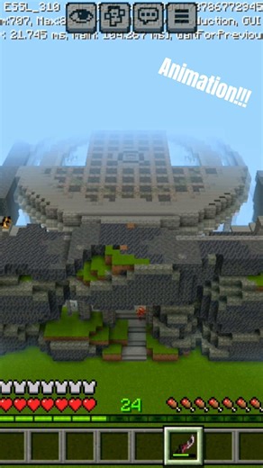 The cool animation of making dungeon #minecraft #gaming #short #dungeon #animation #cool