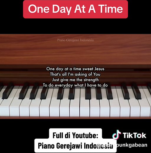 One Day At A Time Piano Karaoke: Full Lyrics & HD Instrumental
