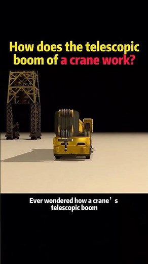 How does the telescopic boom of crane work? #knowledge #science