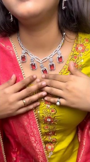 Statement Pink AD Jewelry Set