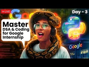 I Practice DSA Live Until I Crack Google 👀 | Daily Coding Stream | day - 3.