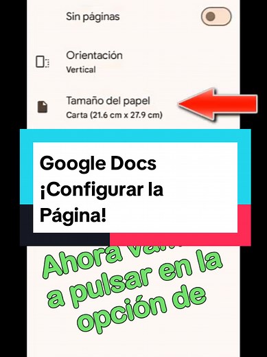 Cómo Configurar la Página en Google Docs con Celular