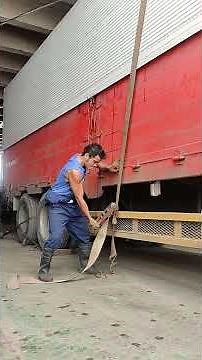 Securing the cargo vehicle in the CarDeck area using Lashing Belt