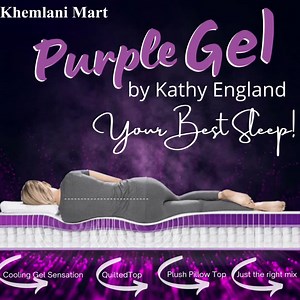Its more than just a mattress..... Kathy England Purple Gel Feel it to believe it 💤 Cooling Gel Sensation Quilted Top Plush Pillow Top Prices start at $95,999 tax Call or visit us today at Khemlani Mart Manor Centre 925-6409 | 925-4336 77 King Street 967-2626 | 948-7566 . | Khemlani Mart