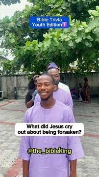 BIBLE TRIVIA: FULL VIDEO ON MY CHANNEL✝️