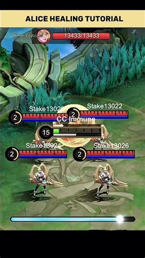 Alice healing tutorial 💀 #mobilelegends #mlbb #alice #highlights