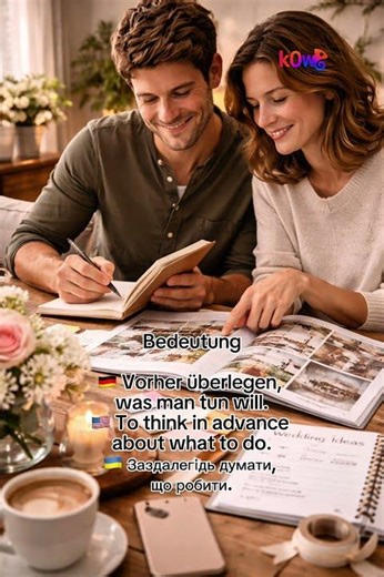 plan | German verb explained briefly