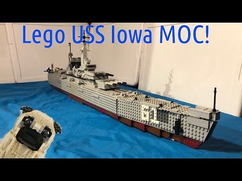 Custom Lego USS Iowa MOC! (Iowa-class Battleship)