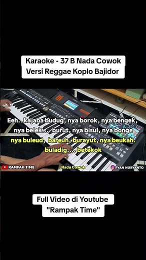 Karaoke 37 B - Nada Cowok Lirik Berjalan #styleyamaha #karaokekoploterbaru