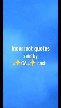 Incorrect Quotes by Creature Academy Characters