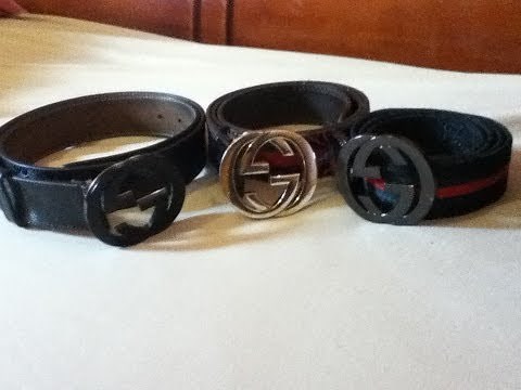 Gucci Belt Real vs Fake comparison