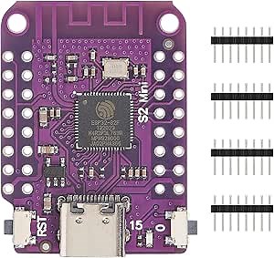 ESP32 S2 Mini V1.0.0 WiFi Board Based ESP32-S2FN4R2 ESP32-S2 4MB Flash 2MB PSRAM Type-C USB Connect Mini Module for MicroPython