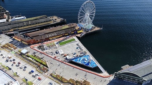 Pier 58 on Seattle Waterfront officially opens to the excitement of locals and tourists