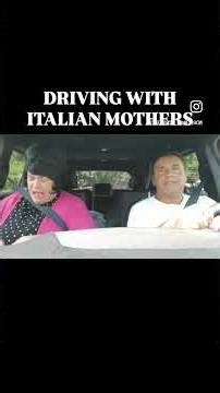 Driving with an old school ￼Italian mother ￼#italian #funny