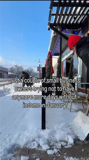 No one works harder than a small business owner in January when the weather decides to shut their business down. These are the things most people don’t see. Even though schools may be closed and work was canceled for most…we’re out here working to get back to work. #snowstorm #smallbusinessowner | Ace Coffee Co.