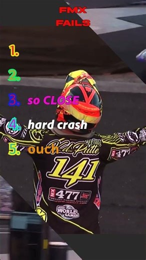 These FMX wipeouts are INSANE 😵 #fmx #crash #extreme