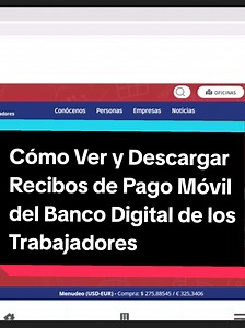 Cómo Ver y Descargar Comprobantes de Pago Móvil