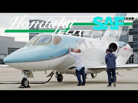 HondaJet 100% Sustainable Aviation Fuel Test Flight