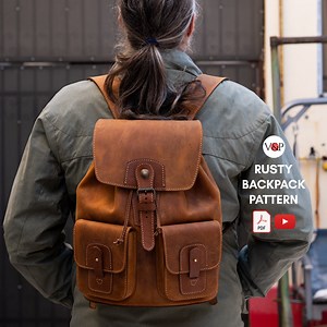 PDF Pattern for Rusty Backpack and Instructional Video by Vasile and Pavel - Etsy