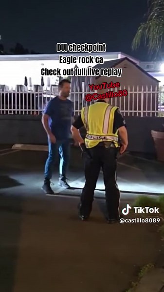 #dui #checkpoints #arrest #police #grupofrontera lapd DUI checkpoint eagle Rock CA