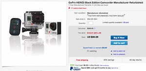 Good Deal: GoPro Hero 3 Black For $264 - Running with Miles
