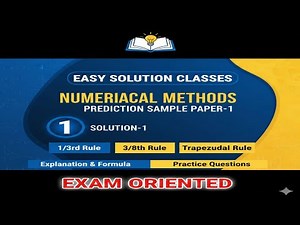 One-third/ Three-Eight/ Trapezoidal Rule l Numerical Method l BCA-5th Sem l CCSU I Important Topics