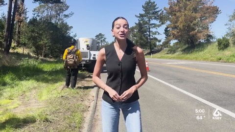 Caltrans testing new controlled burn machine in SLO County