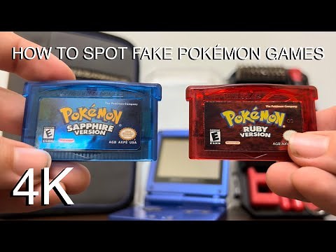 How To Spot A Real vs Fake Pokemon GBA Game