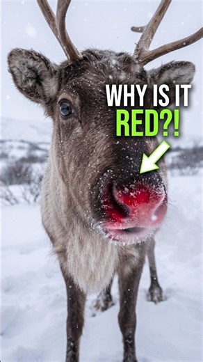 Rudolph's Red Nose Is Actually Based on Real Biology 😳🦌 #shorts