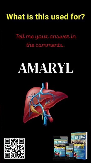 Top 200 Drugs: Amaryl & its Uses, Benefits & Details! #shorts