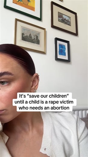 Hassl on Instagram: "Crazy how ‘save our children’ stops applying the second a child needs saving from your politics.. #HASSL #Harassment #ItStopsWithUs #VAWG #WomensSafety #WomensRights #Girlhood"