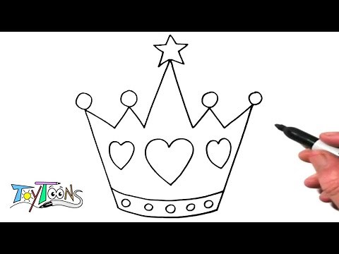 How to Draw a Princess Crown 👑 | Easy Step by Step Drawing Guide Tutorial