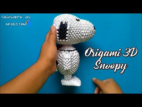 Origami 3D Snoopy