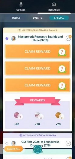How Close Am I to Shiny Diancie? Page 3 Complete! 💪 #pokemongoshorts #diancie
