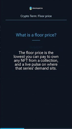 What is a Floor Price? (NFT)| Crypto Terms Explained