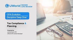 For the third and final week in our 2024 CPA Exam Discipline Video Series, Jennifer Boyd, CPA, covers the Tax Compliance & Planning (TCP) section. In just over 4 minutes, Jen reviews what will be tested on TCP and what type of candidates should consider taking this discipline in 2024. For more info on the 2024 CPA Evolution, visit tinyurl.com/4wykav5u. #UWorldCPA2024 | UWorld Accounting